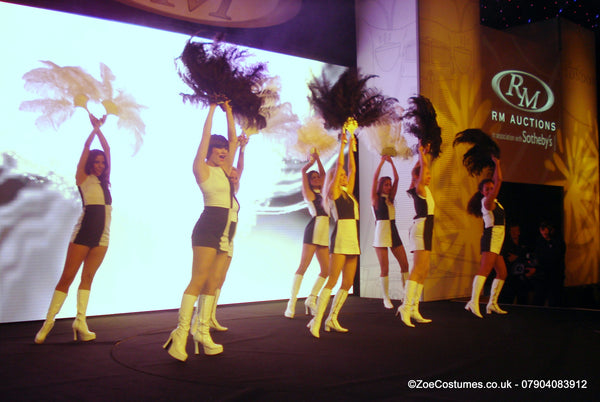 White Vintage Feather Fans for Hire | Zoe London Dance Costumes Hire