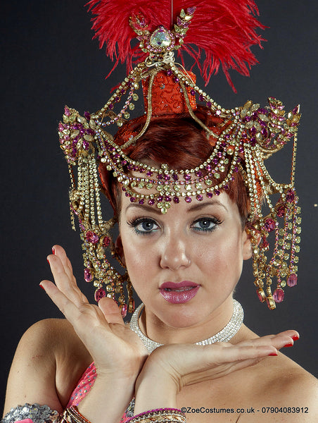 Showgirl Headdress for Hire | Zoe London Dance Headgear Costumes for Rent UK