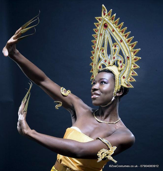 Thai Dress and headdress for hire | Zoe London Dance Costumes for Hire