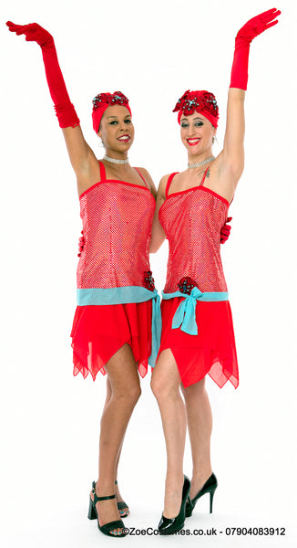 Charleston dancers 1920s evening dress hire UK