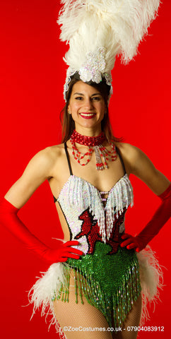 Welsh showgirl costume for hire | Zoe London Dance Costume Hire