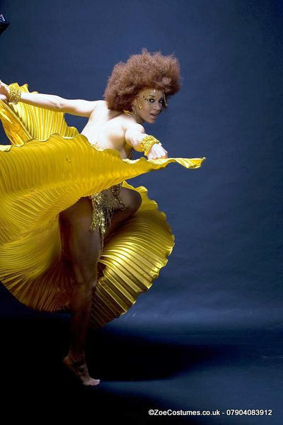 Gold Sequin Bikini Showgirl Costume for Hire Notting Hill Carnival Dancer Costumes for Hire | Zoe London Costumes Rent