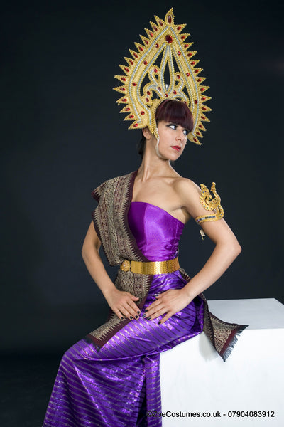 Thai Dress and headdress for hire | Zoe London Dance Costumes for Hire