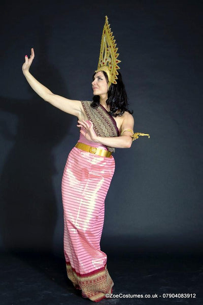 Thai Dress and headdress for hire | Zoe London Dance Costumes for Hire