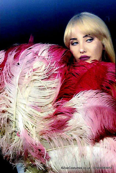 Pink Feather Fans for Hire | Zoe London Dance Costumes Hire
