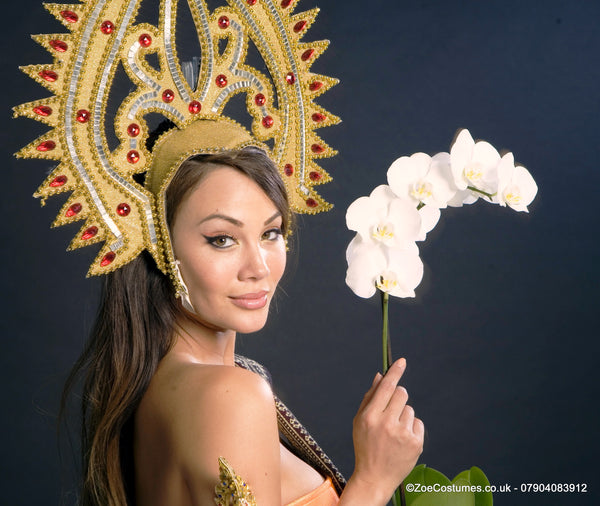 Thai Dress and headdress for hire | Zoe London Dance Costumes for Hire