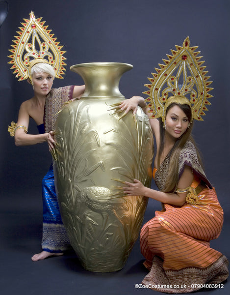 Thai Dress and headdress for hire | Zoe London Dance Costumes for Hire