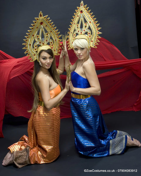Thai Dress and headdress for hire | Zoe London Dance Costumes for Hire