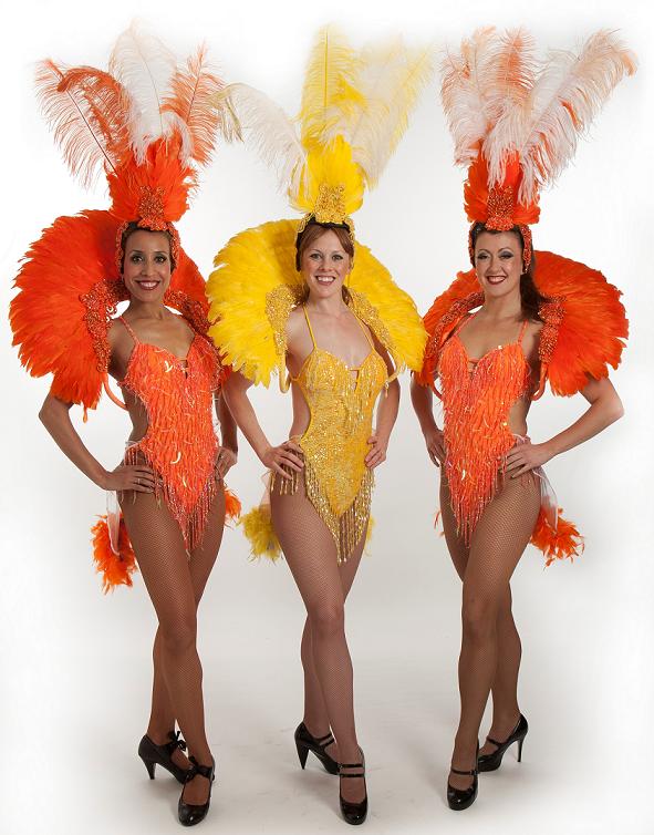 Showgirl Costume Hire Feather Fans Headdresses UK Dance Costumes Carnival Outfits Hire Zoe London