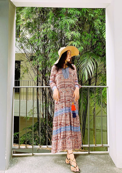 Bohemian Maxi Dress Sale and Hire in London | Ethnic Outfits