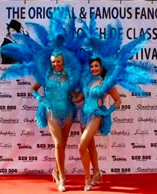 Blue Feather Back Packs for hire in all Colours | Notting Hill Carnival Dancer Costumes for Hire | Zoe London Costumes Rent