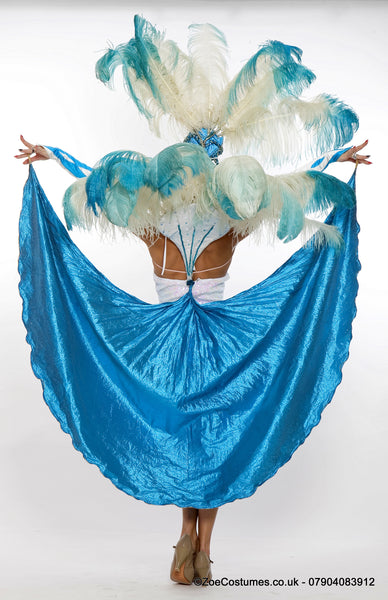 Blue Carnival Dance Costumes for Hire | Zoe London Costume Hire Samba Dancers Notting Hill Top Seller