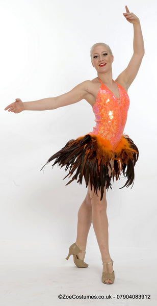 Feather Leotard Costumes for hire | Zoe London Costumes Hire Service