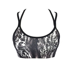 Black And White Animal Print Sports Bra Top For Sale | Animal print Leggings and Bra