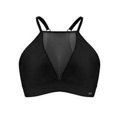 Black Mesh Sports Bra Top For Sale | Activewear sale in London
