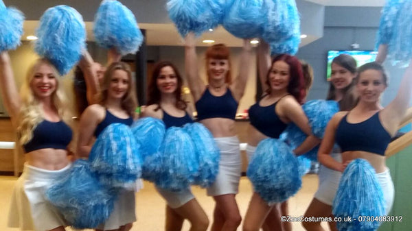 Cheerleading pom pom hire / Zoe London Showgirls Dance Costumes
