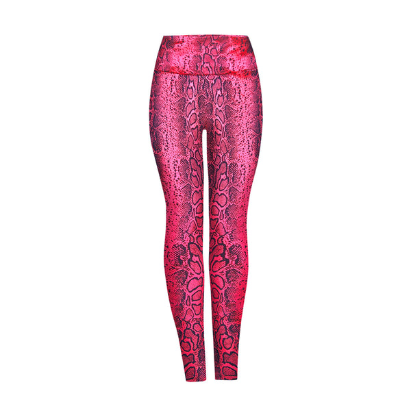 Hot Pink Snakeskin Leggings For Sale / Animal Print 