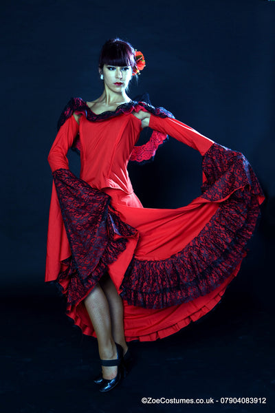 Spanish Dress for Hire | Zoe London Dance Costumes for hire