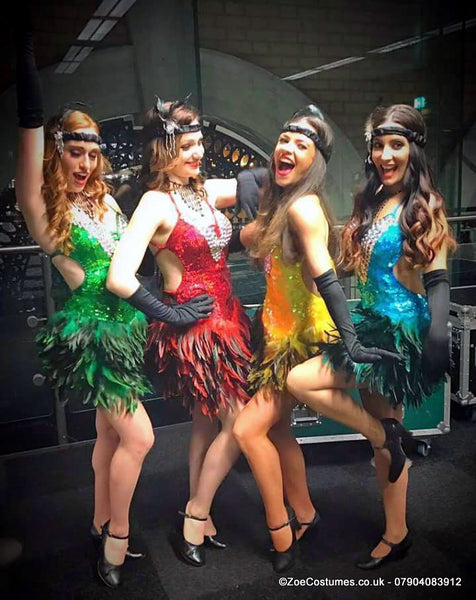 Feather Showgirl Costume for Hire | Zoe London Dance Costumes for Hire