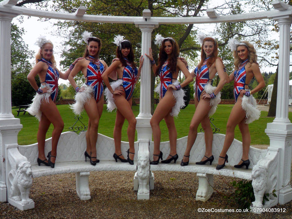 Live TV Showgirl Costumes for hire London | Zoe Dancer Outfits for Rent in UK