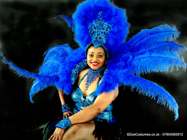 Royal Blue Carnival Costume Hire / Zoe London / Costume Hire 