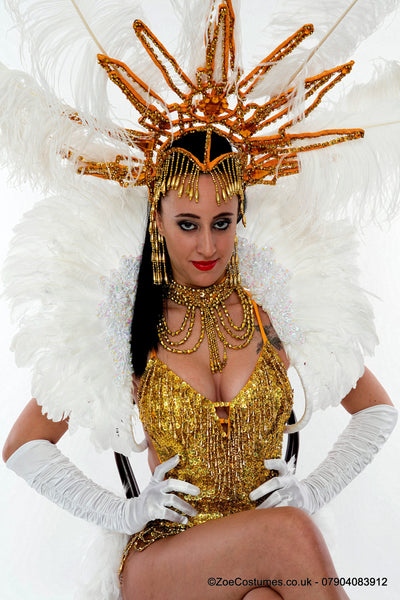 Gold Headdress for Hire | Zoe London Dance Headgear Costumes for Hire