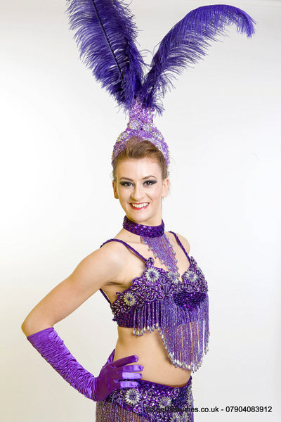 Showgirl Dance Costume for hire | Zoe London Dance Costumes