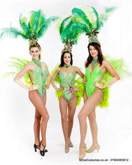 Green Headdress and headwear for Hire | Zoe London Dance Headgear Costumes for Hire