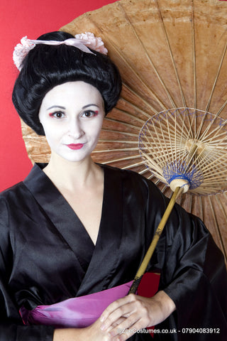 Geisha Black Kimono dress for Hire | Zoe London Costumes Hire