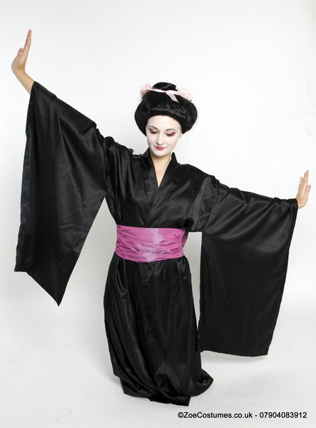 Black Kimono dress for Rent | Zoe London Costumes Hire