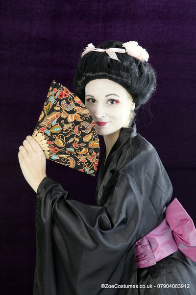 Black Japanese Kimono dress for Hire | Zoe London Costumes Hire