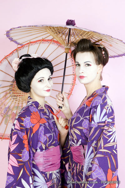 purple and pink Geisha Kimono for Hire | Zoe London Dance Costumes