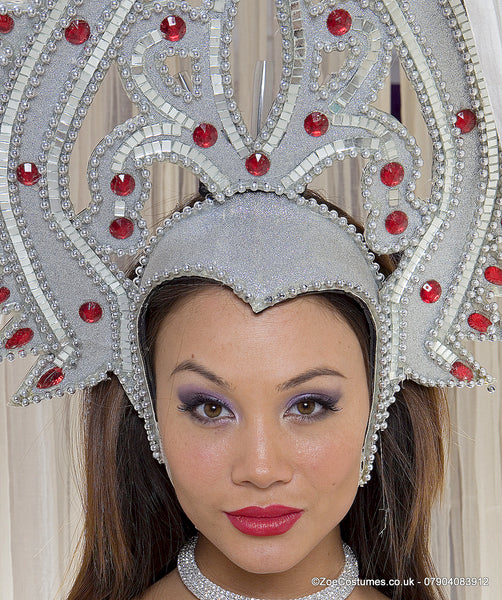 Silver Headdress and headwear for Hire | Zoe London Dance Headgear Costumes for Hire
