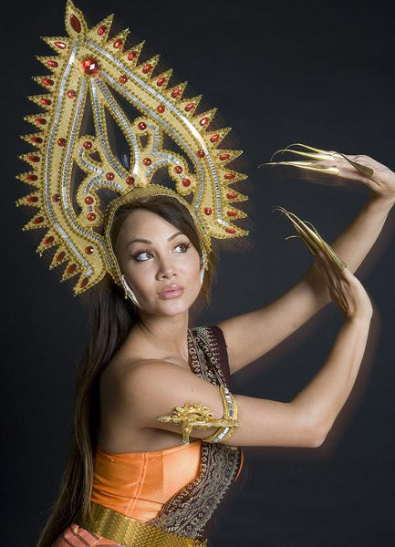 Thai Headdress and headwear for Hire | Zoe London Dance Headgear Costumes for Hire