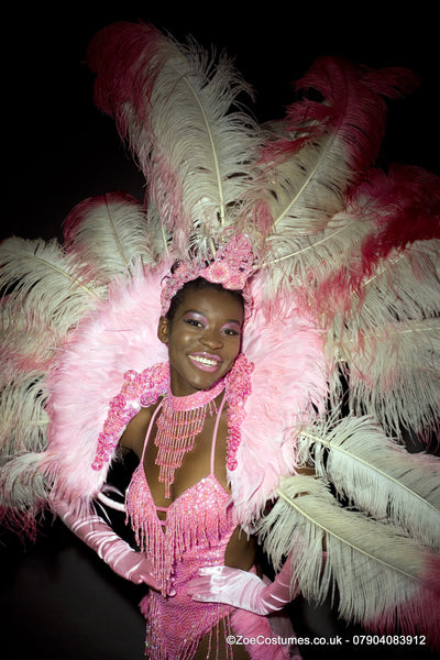 Pink Feather Fans or Hire | Zoe London Dance Costumes rent